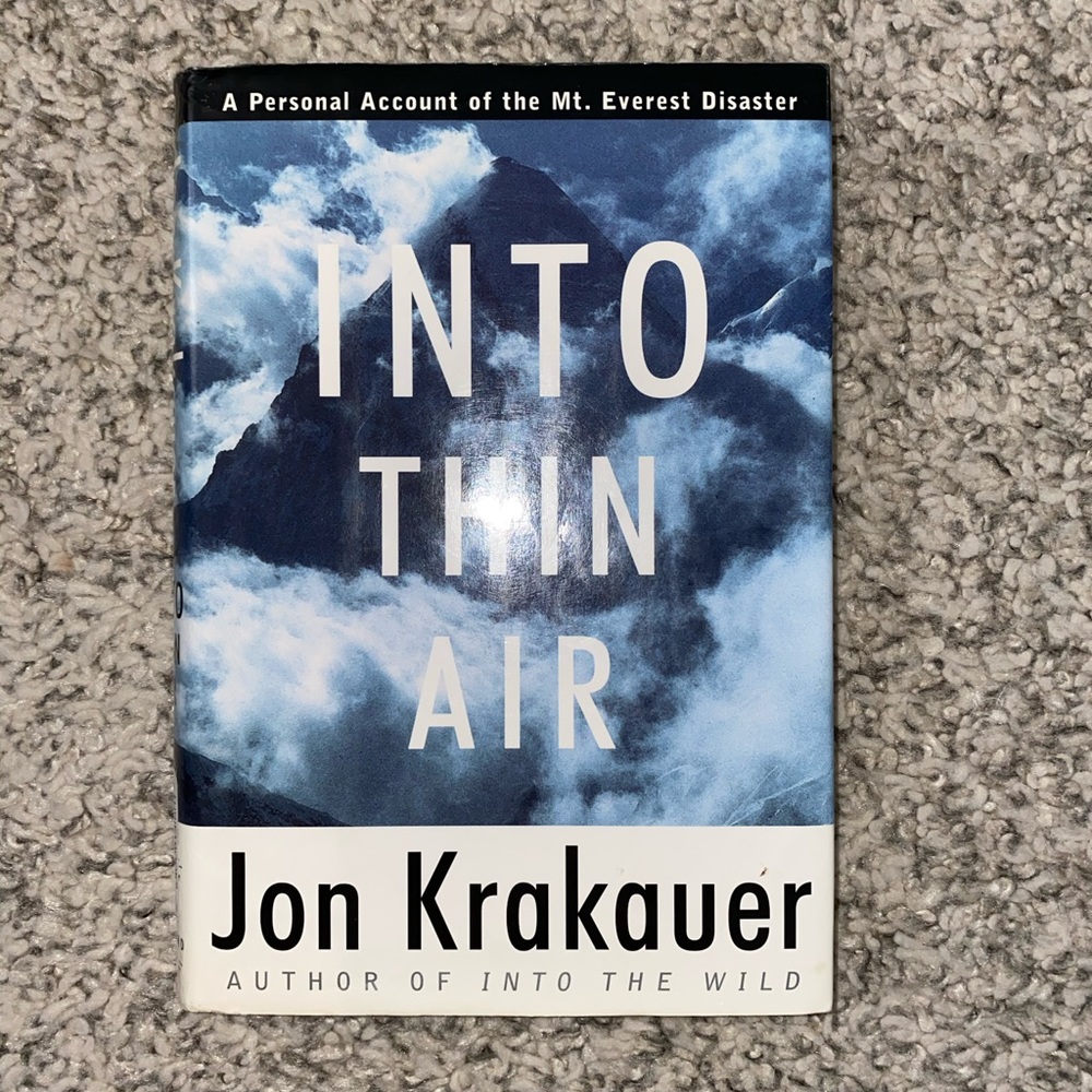 Into thin air by Jon Krakauer
